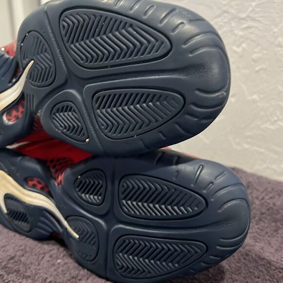 🔥🏀 Nike Little Posite Pro GS “USA Special Edition” CZ2520-600 Big Boy 7Y - EUC - Picture 10 of 15